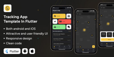 Tracking App UI Template Location Tracking App in Flutter GeoTrace App Template