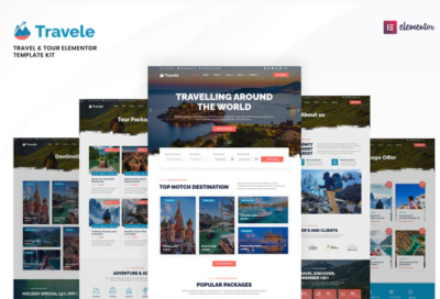 Travele - Travel & Tour Agency Elementor Template Kit