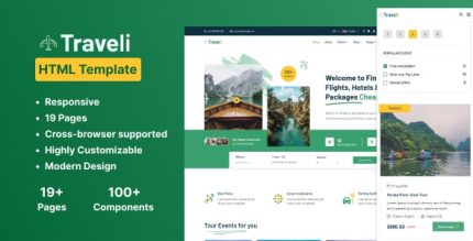 Traveli - Travel booking HTML Template