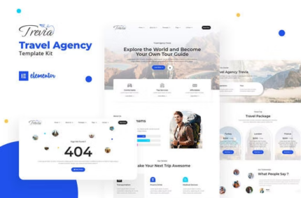 Trevia - Travel Agency Elementor Template Kit