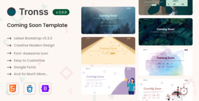 Tronss - Html Coming soon page