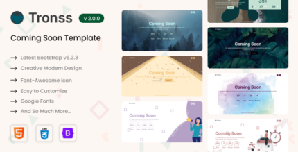 Tronss - Html Coming soon page