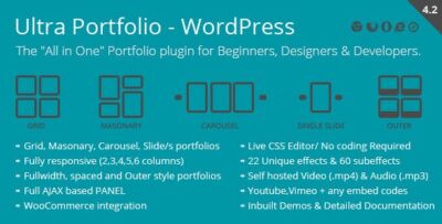 Ultra Portfolio - WordPress Plugin