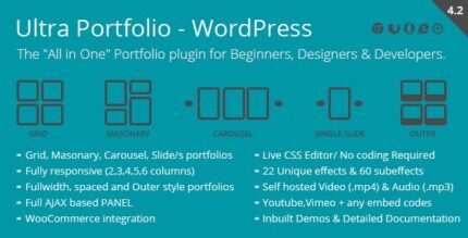 Ultra Portfolio - WordPress Plugin