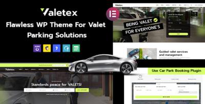 Valetex - Valet & Parking Services WordPress Theme