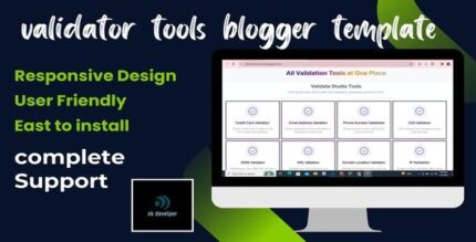 Validator Studio Built-in Theme + Scripts in Blogspot