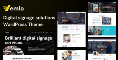 Vemlo - Digital Signage Services WordPress Theme