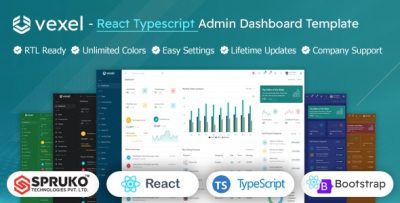 Vexel - React Typescript Dashboard Template