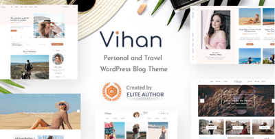 Vihan Personal & Travel WordPress Blog Theme