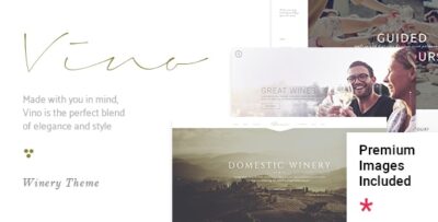 Vino - A Refined Winery, Wine Bar and Vineyard Theme