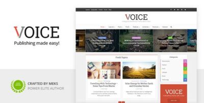 Voice Clean News Magazine WordPress Theme