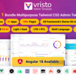 Vristo – Tailwind Admin Template HTML, Angular 18, NextJS App Router, ReactJS, VueJS, Nuxt, Laravel