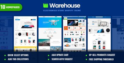 Warehouse Electronics & Multi-Purpose Shopify Theme