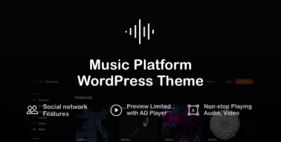 Waveme - Music Platform WordPress Theme