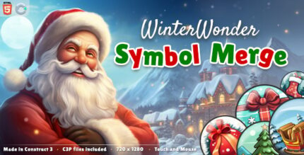 WinterWonder Symbol Merge - HTML5 Puzzle Game