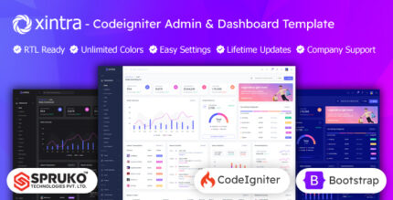 Xintra - Codeigniter Admin & Dashboard Template