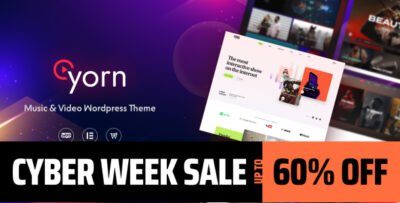 Yorn - Music & Video WordPress Theme