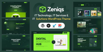 Zeniqs - IT Services, IT Technology and IT Solutions WordPress Theme