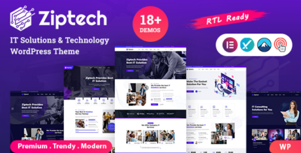 Ziptech - IT Solutions Technology WordPress Theme