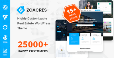 Zoacres - Real Estate WordPress Theme