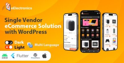 eElectronics - Build a Flutter eCommerce Mobile App for Android and iOS from WordPress WooCommerce S