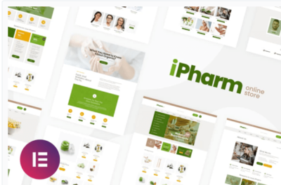 iPharm - Online Pharmacy Woocommerce Elementor Template Kit