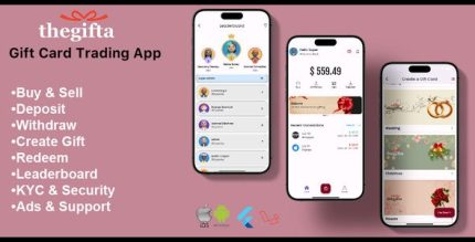 theGifta Gift Card trading, Creating and Redeeming Flutter App and Laravel Web