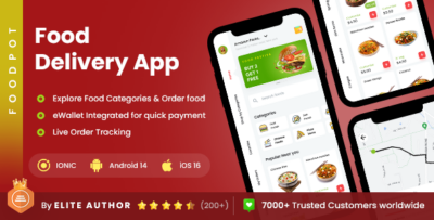 2 App Multi Restaurant Food Ordering App Online Food App Food Order Management App FoodPot