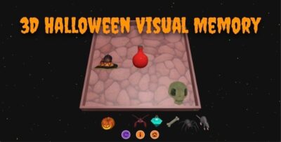 3D Halloween Visual Memory - Cross Platform Puzzle Game