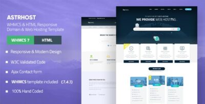 ASTRHOST - Multipurpose Web Hosting with WHMCS Template