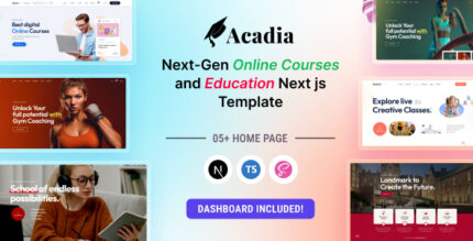 Acadia - University & Online Course Next js Template