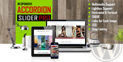 Accordion Slider PRO - Responsive Image And Video WordPress Plugin