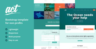 Act - Multipurpose Nonprofit Bootstrap Template