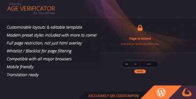 Age Verificator for WordPress