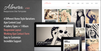 Almera Responsive Portfolio Site Template