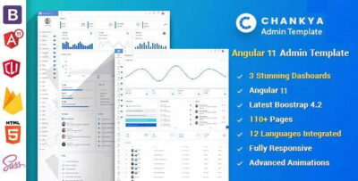 Angular 11 Bootstrap 4 Admin Template