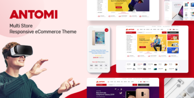 Antomi - Multipurpose OpenCart Theme (Included Color Swatches)