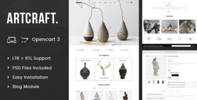 ArtCraft - Multipurpose OpenCart 3.x Responsive