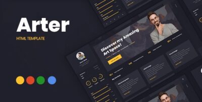 Arter - CV Resume Portfolio Template