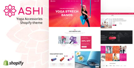 Ashi Yoga Pilates, Fitness Shopify Theme