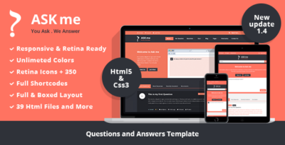 Ask me - Responsive Questions and Answers Template