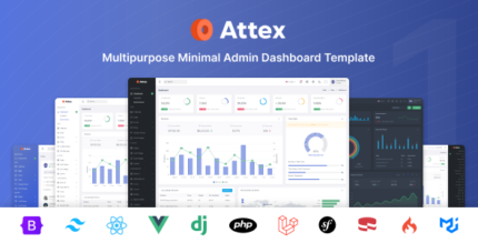 Attex - Multipurpose TailwindCSS, Bootstrap & MUI Admin Dashboard Template