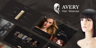 Avery Hair Wig, Extension Shopify Theme