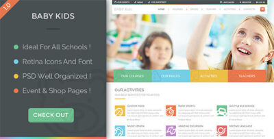 Baby Kids - Education Primary School For Children HTML Template