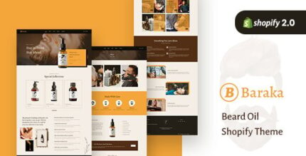 Baraka - Beard Oil, Beauty Cosmetic Store Shopify Theme