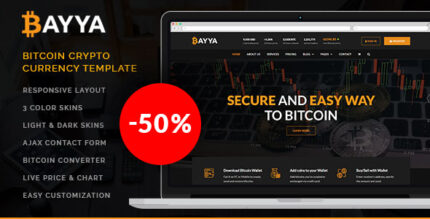 Bayya - Bitcoin Crypto Currency Template