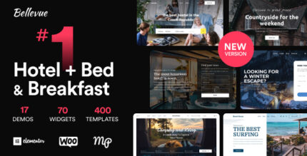 Bellevue - Hotel + Bed and Breakfast Booking Calendar Theme v4.2.5