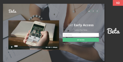 Beta - Coming Soon Responsive Template