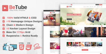 Betube Video HTML Template