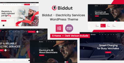 Biddut - Electricity Services WordPress Theme